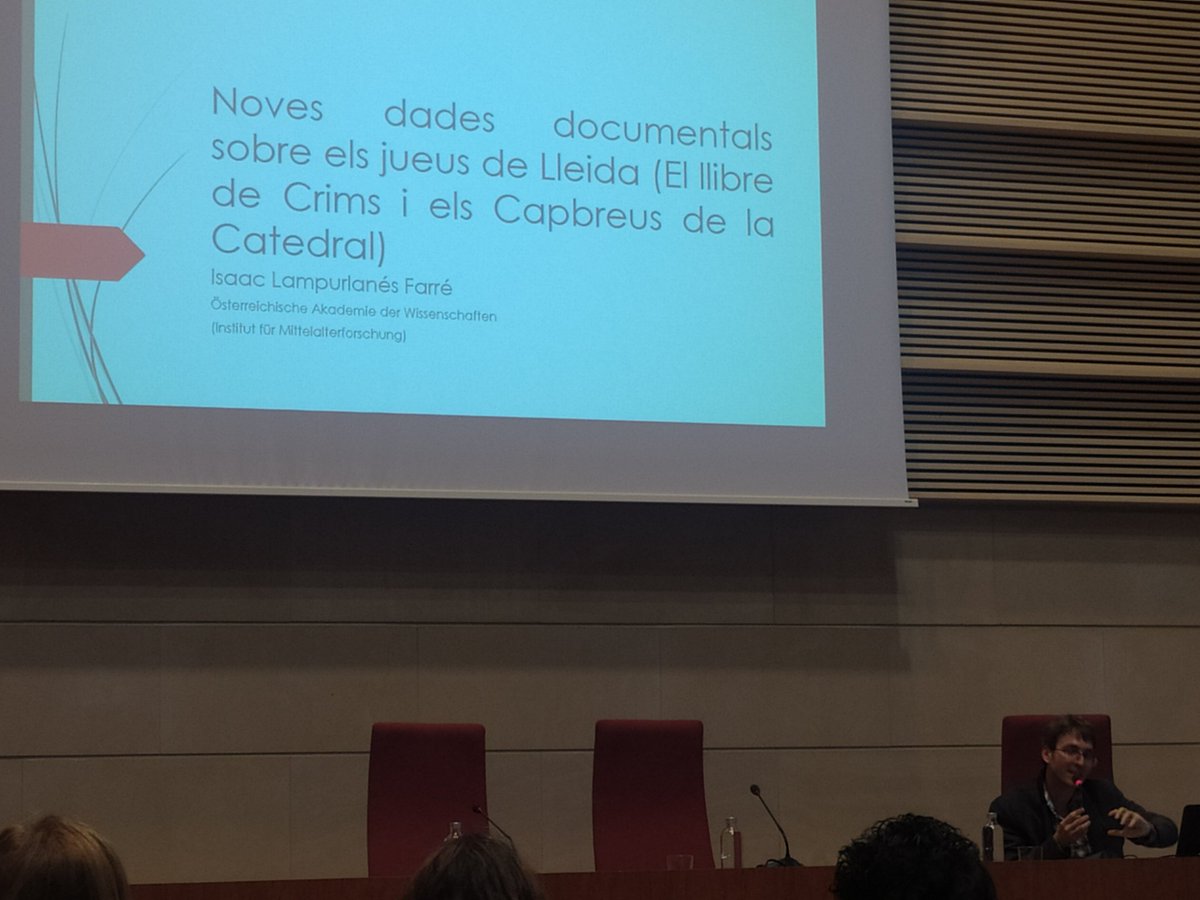 InstitutMonJuic's tweet photo. Jornada sobre estratègies d'estudi i difusió del patrimoni jueu: La cuirassa. Universitat de Lleida 👉 Issac Lampurdanés, Noves dades documentals dels jueus de Lleida. https://t.co/uL7EUy9XES
