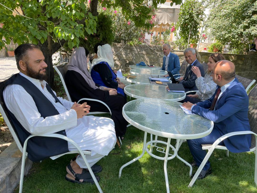 LindemanOle's tweet photo. Back in Kabul discussing the situation and developments on the ground with civil society this morning https://t.co/ToRXaCSPAT
