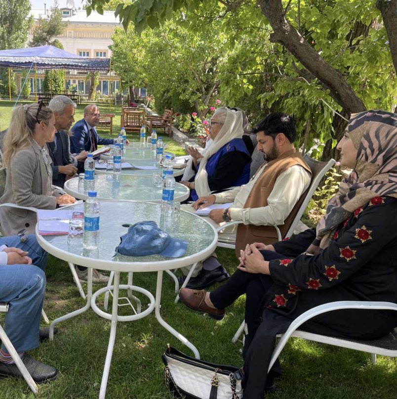 Back in Kabul discussing the situation and developments on the ground with civil society this morning