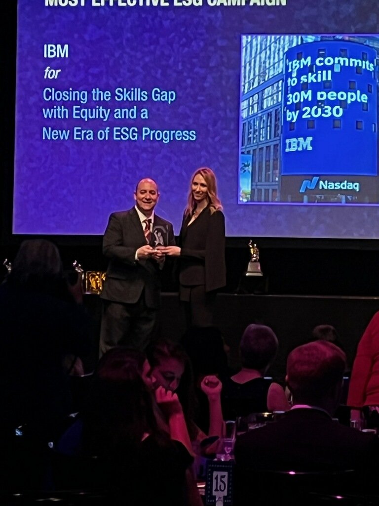 G_SS_C's tweet image. Proud to be recognized by @PRSA as one of the Most Effective #ESG #Communications Campaigns @IBM 
#ibmimpact #PRSAAnvils