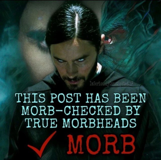 2_swaggus's tweet photo. FIRST MOVIE TO BE STREAMED IN 1 MORBILLION HOUSES, LET'S GO #MorbiusSweep GANG https://t.co/RpMNl7evub