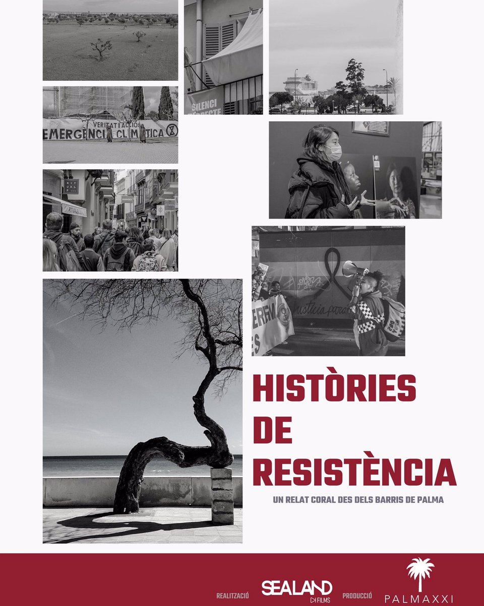 PalmaXXI's tweet photo. 📆#SAVETHEDATE #RESERVALADATA

📽El pròxim dijous 26 de maig, a les 19h a CineCiutat estrenam el documental “Històries de Resistència: un relat coral des dels barris de Palma”.

Aviat compartirem el link per fer la reserva d’entrades gratuïtes! https://t.co/PsnazEjFn5