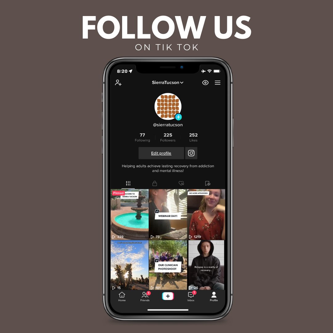 We are #TikTok official! It’s our job to lead #MentalHealthAwareness and guide those who are in need of help + resources, so here we are; follow us at <a href="/sierratucson/">Sierra Tucson Safe</a>. 👏💃🏼#SafeSpaceSierra 

tiktok.com/t/ZTdt6TA2Y/