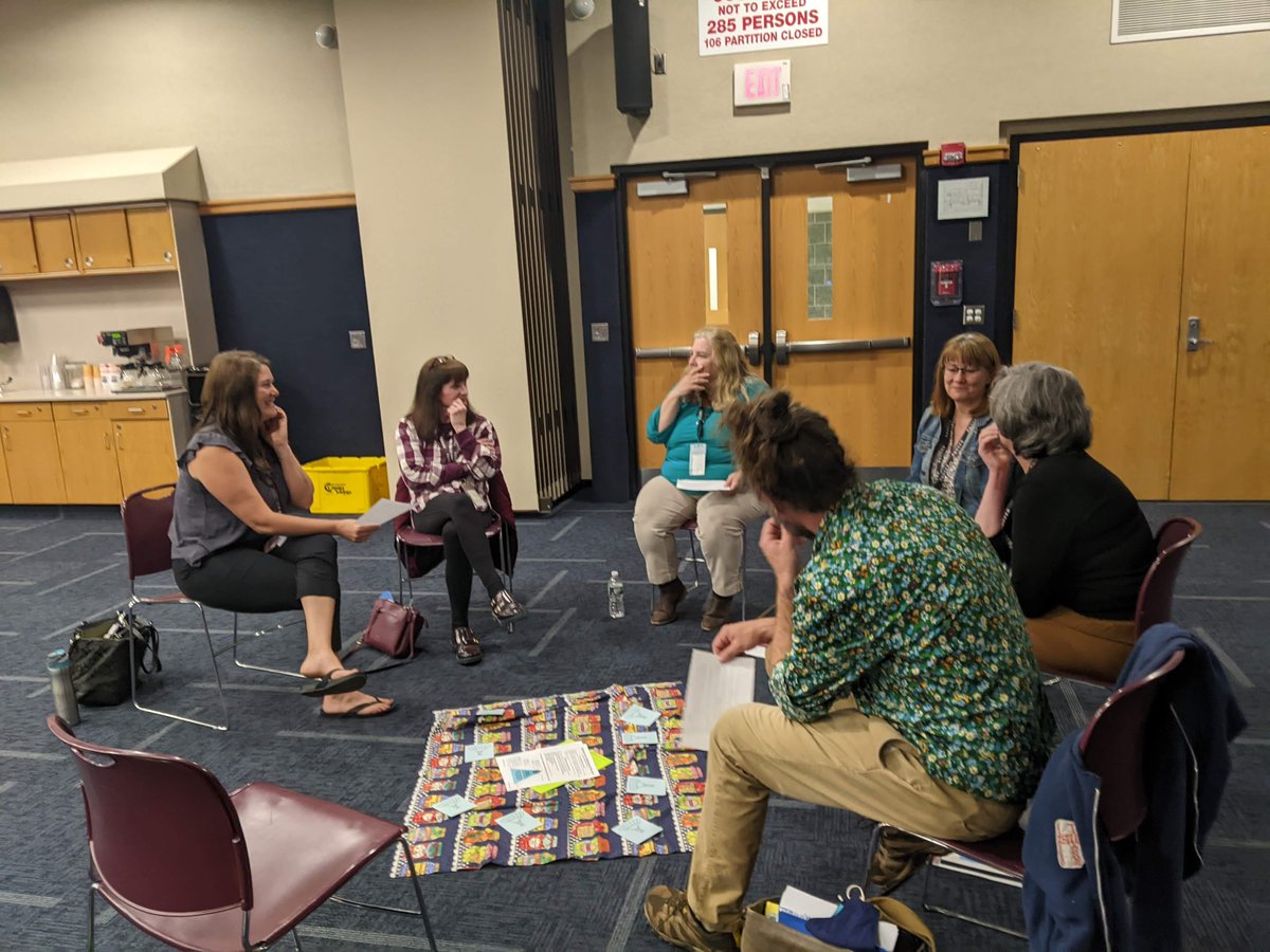 AAllenbrandt's tweet photo. Building Community at BOCES! Our Special Education staff participated in community circles yesterday as a way to dive deeper into Restorative Practices. Way to #beadventurous and #collaborativelearners SPED team! @cayboces @OBrien_Dani_3 https://t.co/t9ZBFFcpWm