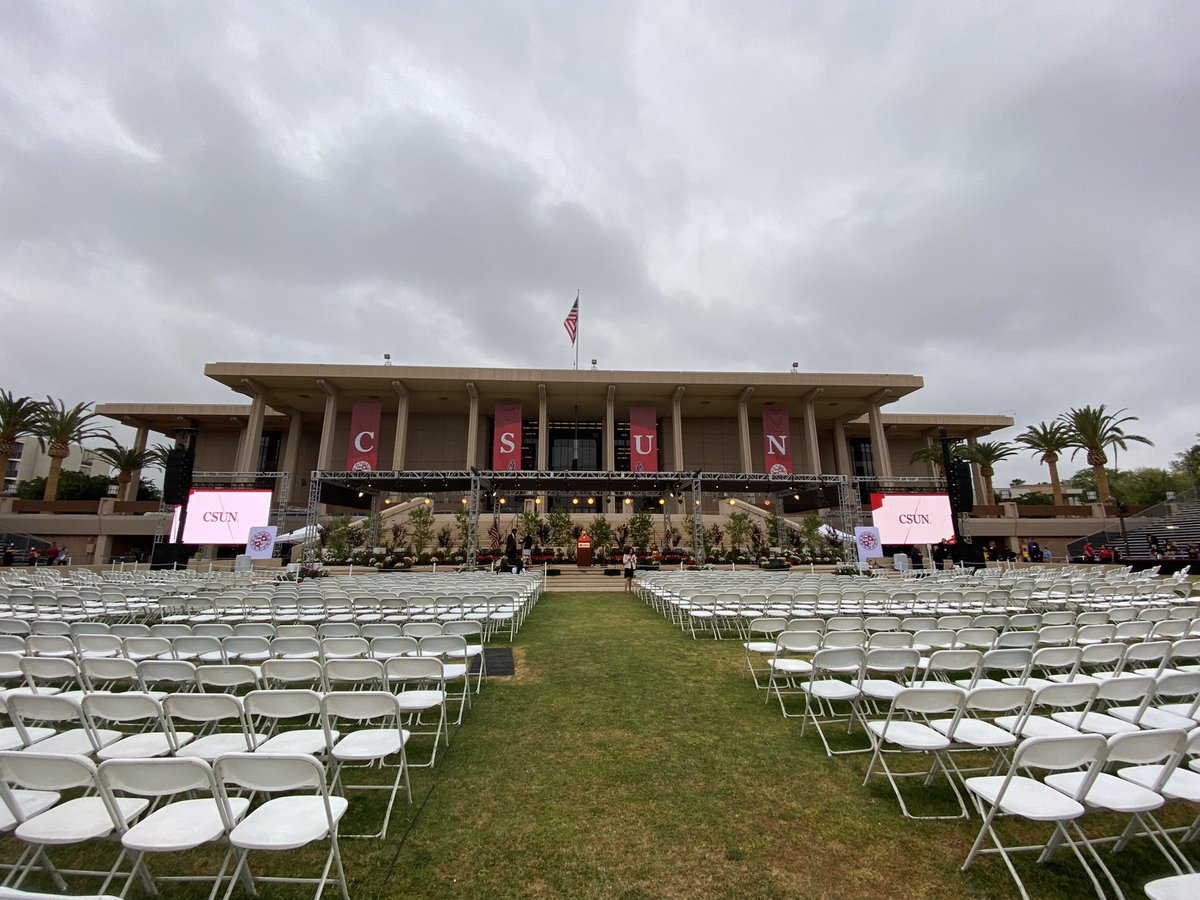 csunorthridge's tweet image. The first ceremony is only 30 minutes away! Share your photos, use #csungrad.