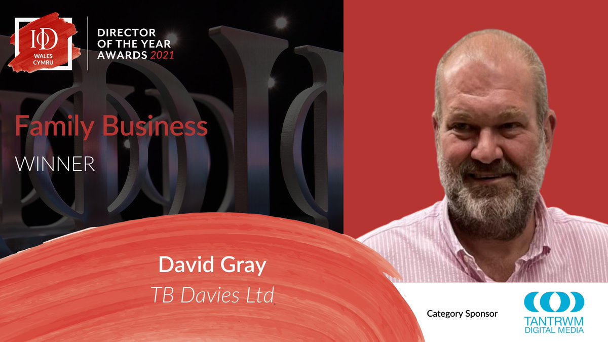 IoDWales's tweet photo. CONGRATULATIONS to @DG_TBDavies @TBDaviesGroup  who has been crowned winner in the Family Business Category at our Director of the Year Awards! 🎉🥂🏆

Special thanks to our category sponsor @Tantrwm 

#DOTYA https://t.co/7KSscCaWn6