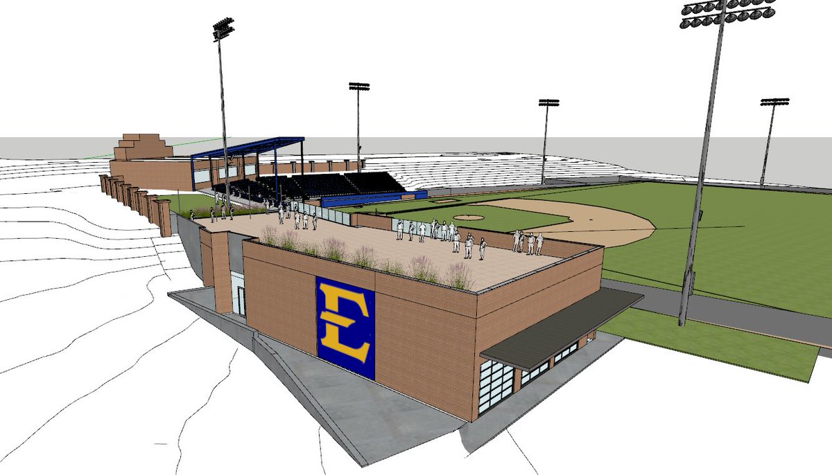ETSUAthletics's tweet photo. What a special day in ETSU history and for our @ETSU_Baseball program! Today we held a ceremonial ground breaking for the new indoor facility at Thomas Stadium, completing the Thomas Family’s 10-year vision!

#ETSUTough https://t.co/XGQafiEnnX