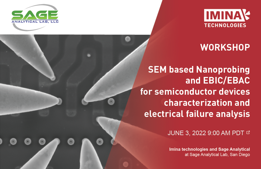 Are you in San Diego? Don’t miss our upcoming workshop at <a href="/SageFALab/">Sage Analytical Lab</a>! It is a rare chance to see a live #nanoprobing &amp; #EFA demo with your own eyes.

Where: Sage Analytical Lab
When: June 3rd, 9 am PDT

Register for free: tinyurl.com/y4yf3cs3

#failureanalysis #semiconductors