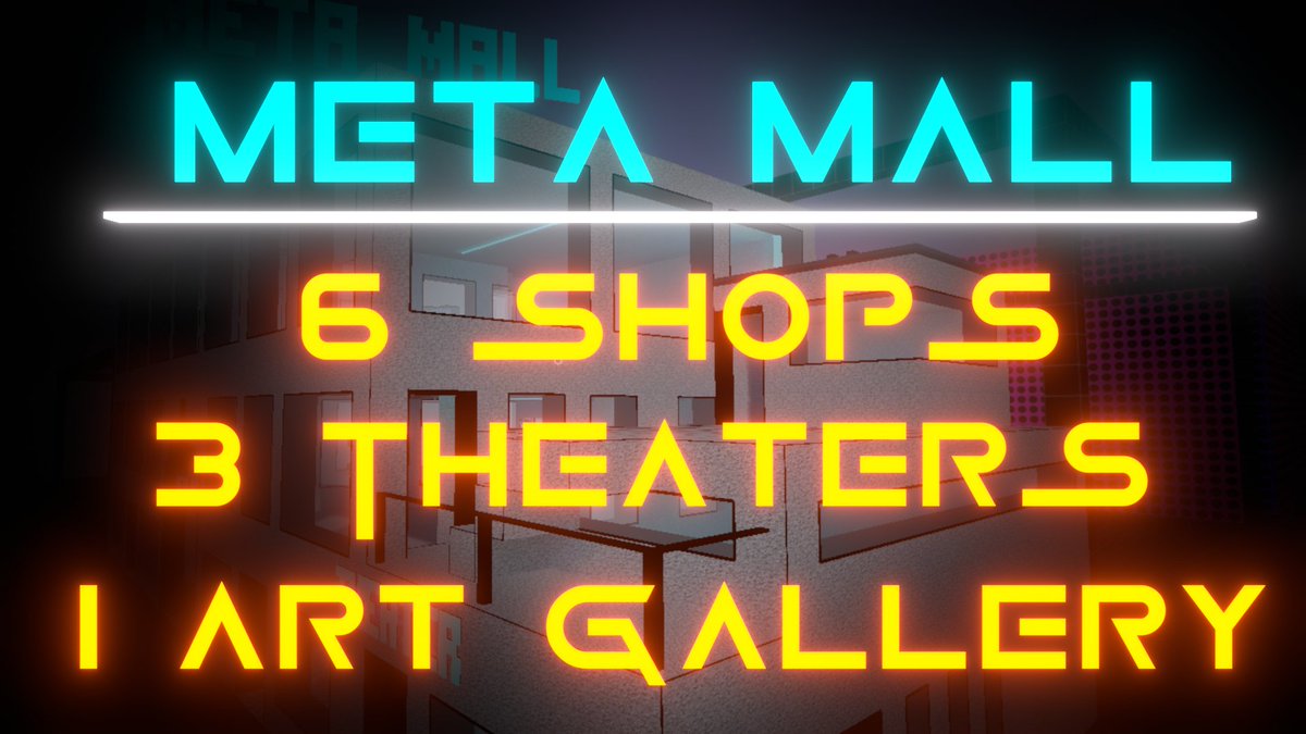 metaversemalls's tweet photo. Rent a shop in the metaverse today!

Contact this page or @Stashbox2021 for availability.

#voxels #metaverse #meta #NFTs https://t.co/hoD0YyplTG