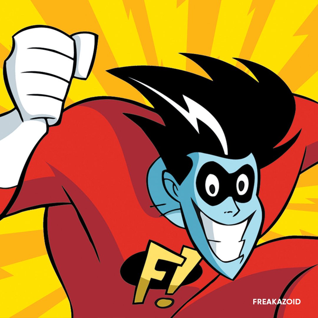 llegará mañana a. #Freakazoid. 