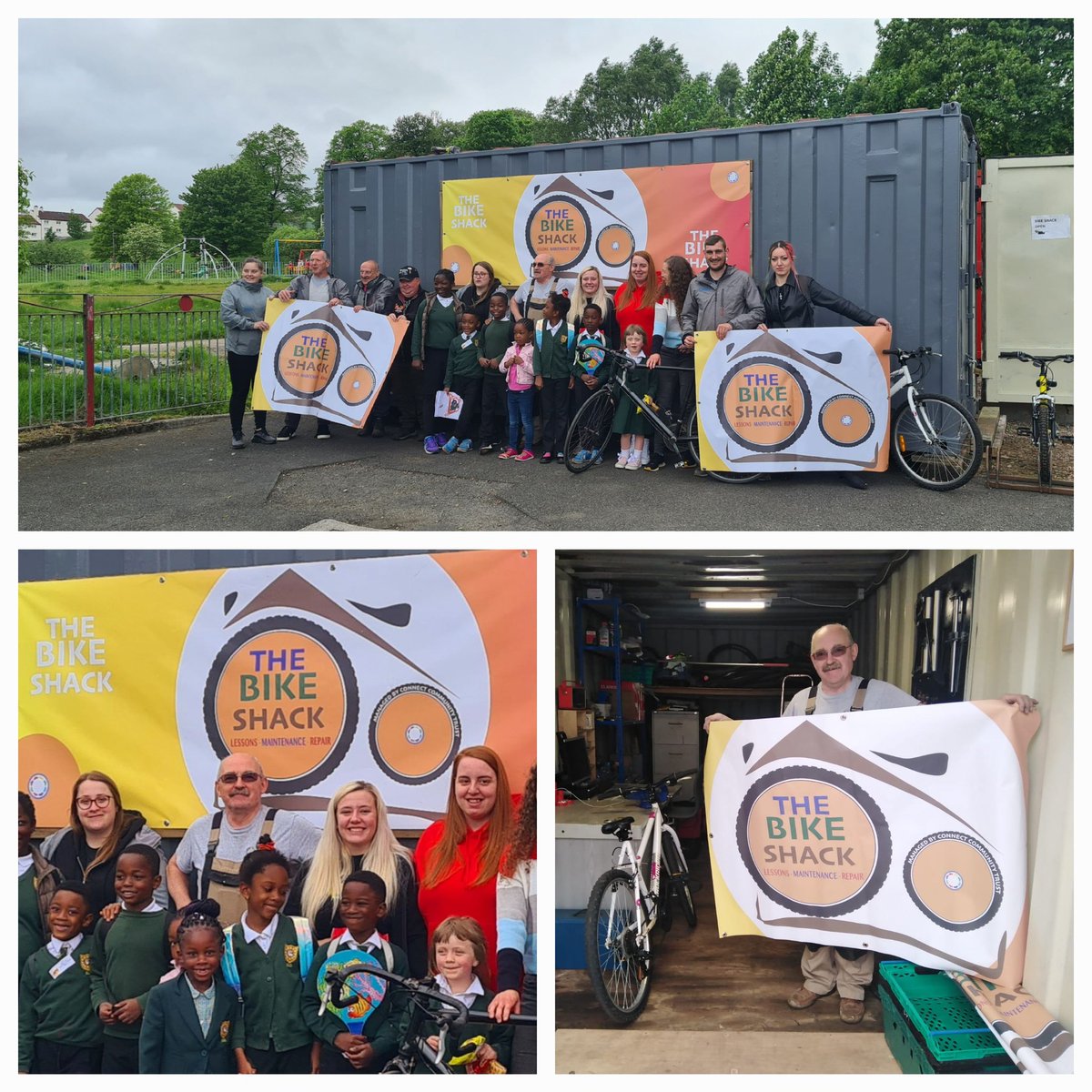 TrustConnect's tweet photo. A great day with the established #BikeShack (Baillieston/Kaldis) officially joining #TeamConnect and launching at Connect Centre #wellhouse
Dr Bike aka Bob will be providing repairs, maintenance and lessons weekly! Watch this space ππ
#DrBike #cycling #community π²π΅ββοΈπ΄ββοΈ https://t.co/TMiF2mTWqw