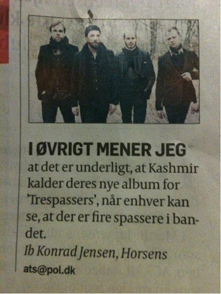 Frederik Lundberg (@flundberg) on Twitter photo I anledning af de nært forestående koncerter med Kashmir bør der mindes om verdens sjoveste læserbrev nogensinde overhovedet
<a href="/OleRasPolitiken/">Ole Rasmussen</a> 👌🏽 I anledning af de nært forestående koncerter med Kashmir bør der mindes om verdens sjoveste læserbrev nogensinde overhovedet
<a href="/OleRasPolitiken/">Ole Rasmussen</a> 👌🏽