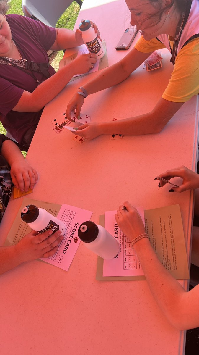 Lots of community sponsors at #KHSMathFieldDay. A “math style golf tournament” was hosted by <a href="/HolstonHillsCC/">Holston Hills CC</a>. THANK YOU! @KarnsMathDay #y=mx+beavers