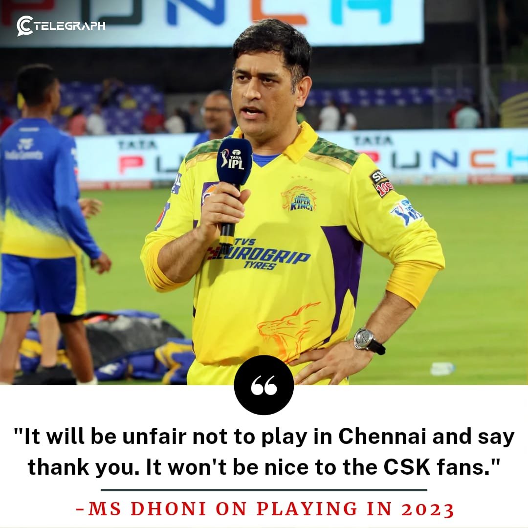 MS Dhoni confirms he will play for Chennai Super Kings in IPL 2023