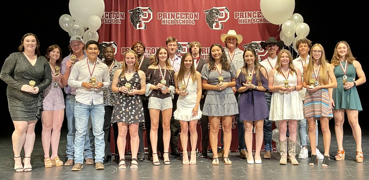 Athletic Booster Club hosts senior awards banquet to honor athletes for their accomplishments. Click link to see full listing of awards. #PantherPride
princetonisd.net/site/default.a…