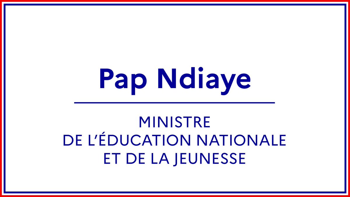 Sur la proposition de la Première ministre, le président de la République a nommé monsieur Pap Ndiaye, ministre de l’Éducation nationale et de la Jeunesse.