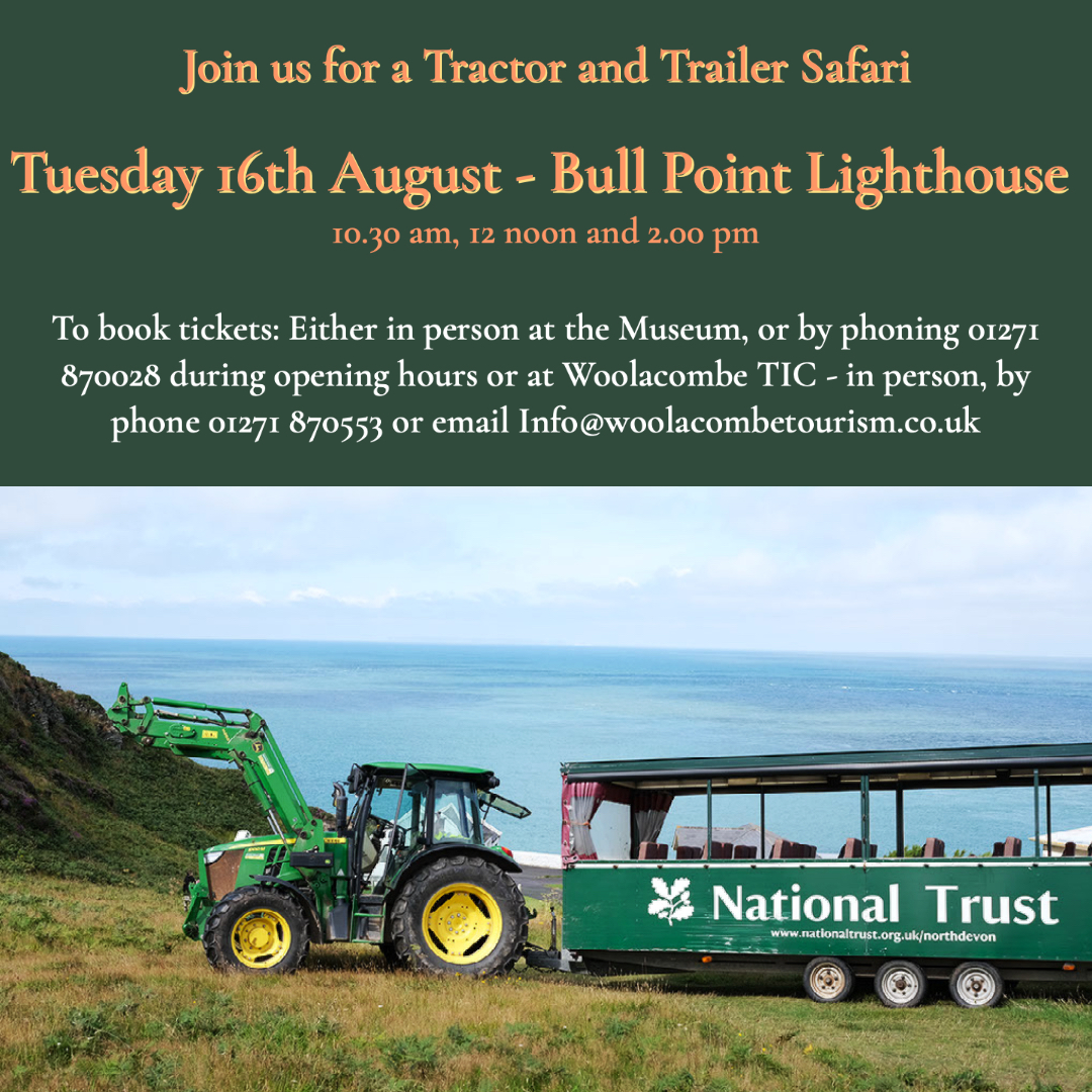 We are heading off tomorrow to Bull Point Lighthouse on one of our tractor and trailer safaris. Get in touch with the museum or <a href="/WoolacombeTIC/">Woolacombe TIC</a> to book a place on one of the rides. ..... and remember to send us some photos of the trip #mortehoe #woolacombe