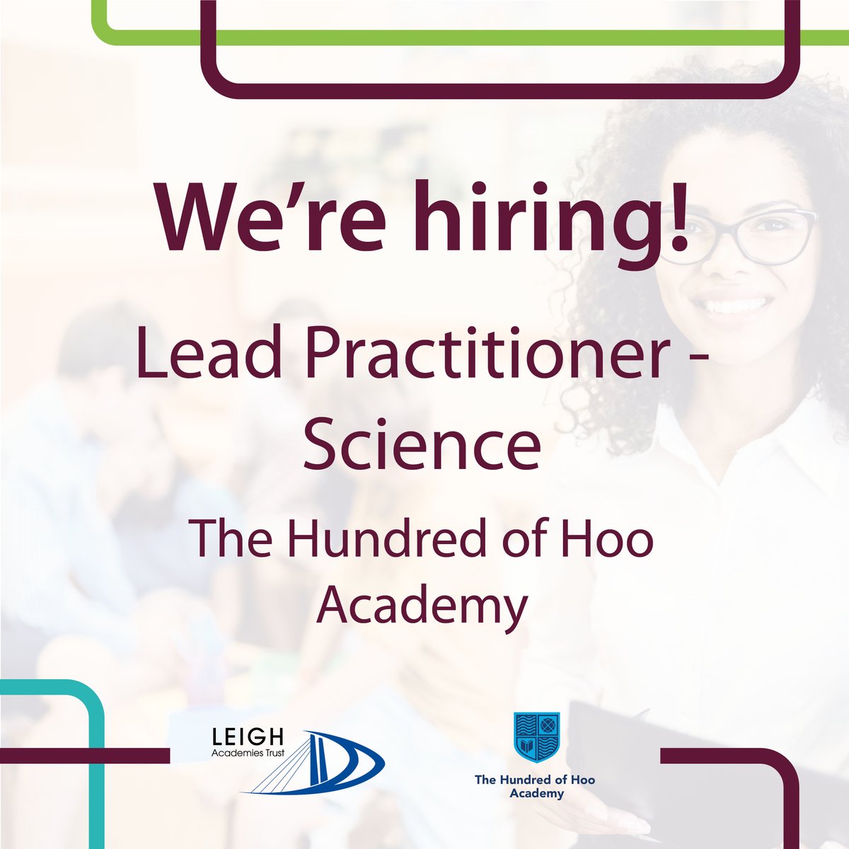 lat_careers's tweet photo. For more information and to apply, please visit: https://t.co/6SfkwQAC2j
#LeighAcademiesTrust #LATLife #LATCareers #Science #Hoo https://t.co/1d32cn5gdo