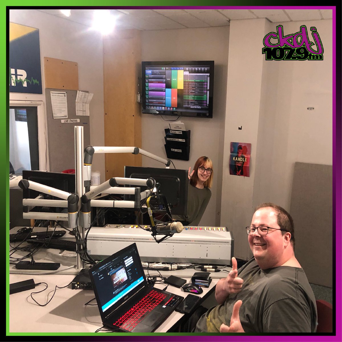 CKDJ1079's tweet photo. CKDJ 107.9's New show! Fruit Cup is in full effect as of this morning at 10 am! Tune into fruit cup with Emma and Devin every Friday at 10 am, this morning, they went into detail about some crazy animal facts.

#fruitcup #ckdj #radio #broadcasting #fridays #tunein #morningshow https://t.co/ZBYU1VULDD