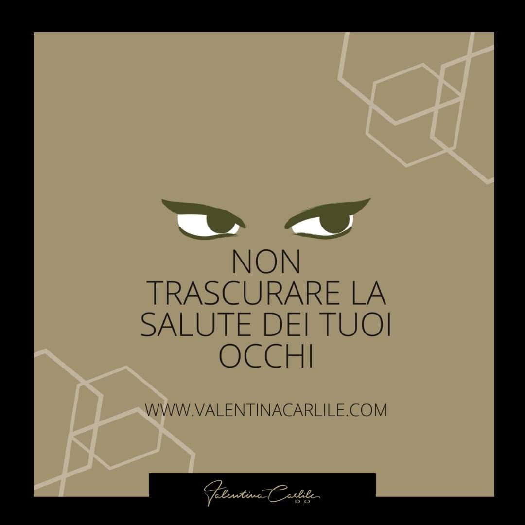 #occhi #vista #osteopatia #osteopatiavoce #osteopatiacanto #valentinacarlile