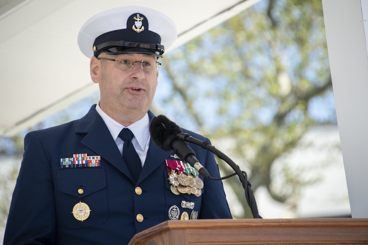 ComdtUSCG's tweet photo. During the @MCPOCG Change of Watch Ceremony, we celebrated Master Chief Vanderhaden’s remarkable career culminating in his role as the 13th MCPOCG and welcomed the 14th MCPOCG Master Chief Heath Jones. Congratulations to you both! https://t.co/WKX5QuHqtj