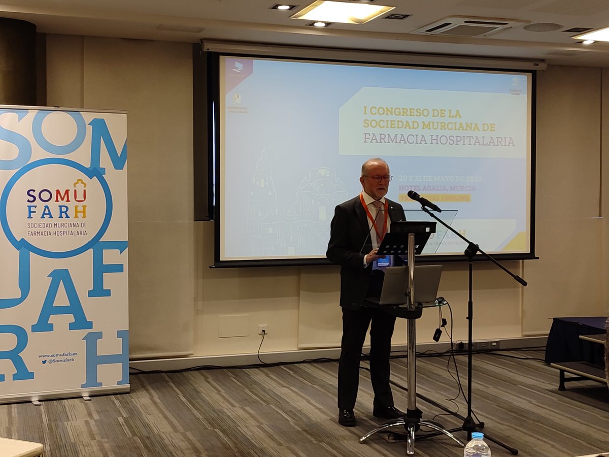 Alberto Espuny <a href="/AlbertoEspuny/">Alberto Espuny</a> presidente de <a href="/Somufarh/">SOMUFARH</a> abre el I Congreso #Somufarh2022 mostrando su ilusión por todo el trabajo hecho y por la consolidación del congreso <a href="/Murciasalud/">Murciasalud</a> <a href="/AreaUnoArrixaca/">Área 1 Arrixaca</a> <a href="/Area2Cartagena/">@Area2Cartagena</a> <a href="/Area3Lorca/">Area 3 Salud Lorca</a> <a href="/Area4Noroeste/">Área 4 Noroeste</a> <a href="/Area5Altiplano/">Área V Altiplano</a> <a href="/Area6VegaMedia/">Área 6 Vega Media</a>