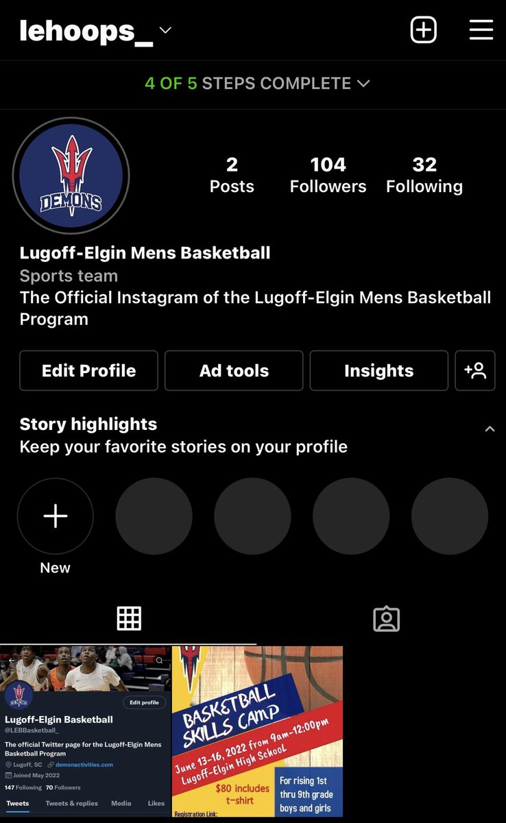 LEHoops_'s tweet photo. Make sure you tap in with our IG page! We working! #DemonBasketball #LEHoops https://t.co/n7VNXGAjTQ