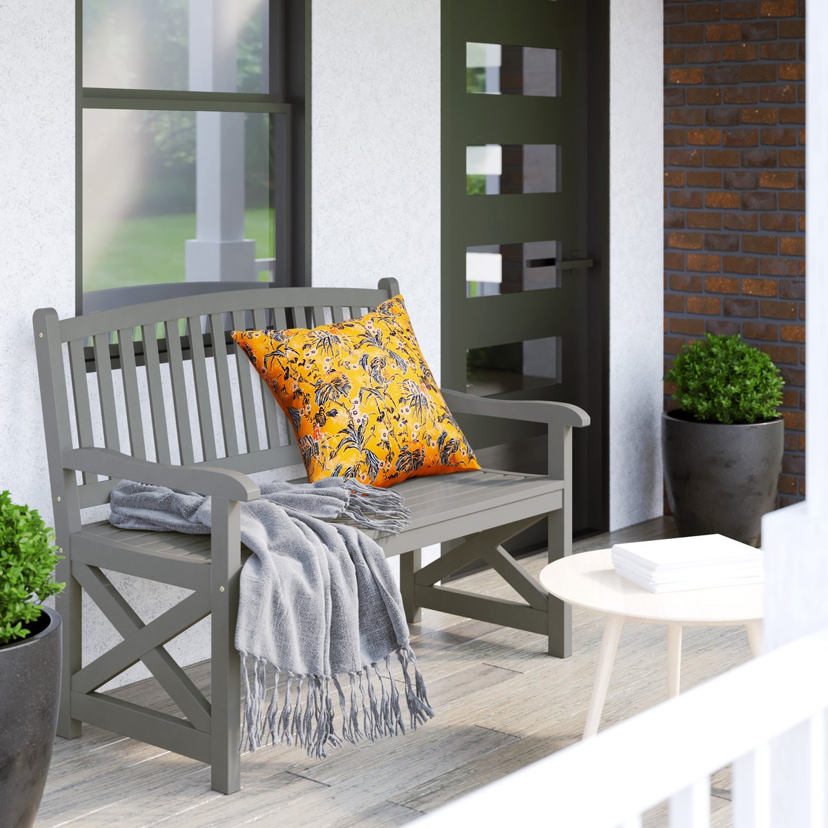 Perfect for lemonade sipping, star gazing, and story sharing! The refined and oh-so versatile August Grove® bench is available at <a href="/Wayfair/">Wayfair.com</a> and fits perfectly onto walking paths, porches, &amp;patios. Spring refresh? Yes, please. 🍋⭐👭 ow.ly/uTeO50JeaSX #wayfairfinds