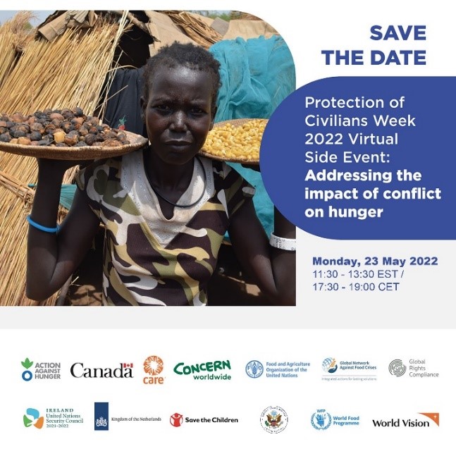 ArelysBG's tweet photo. Mark your calendar to join us next Monday, 23rd May at 11:30AM EST for a #POCWeek2022 virtual side event on addressing the impact of conflict on food systems &amp; food security. #Partnering4Protection

Register here &amp; be part of the conversation: https://t.co/mQx8P1SrwM https://t.co/79esaPxTSz