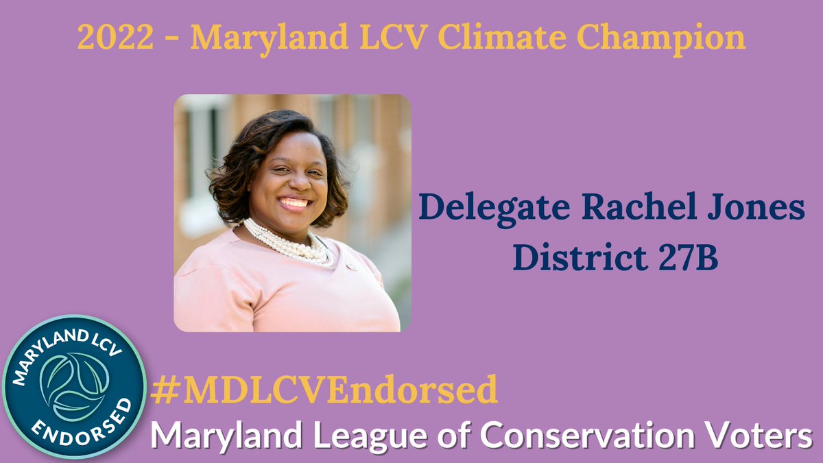 RachelJforMD's tweet photo. Thank you @MDLCV for your endorsement. I look forward to continuing to advance policy to protect and preserve our environment for future generations. https://t.co/7sBnlSjOhf