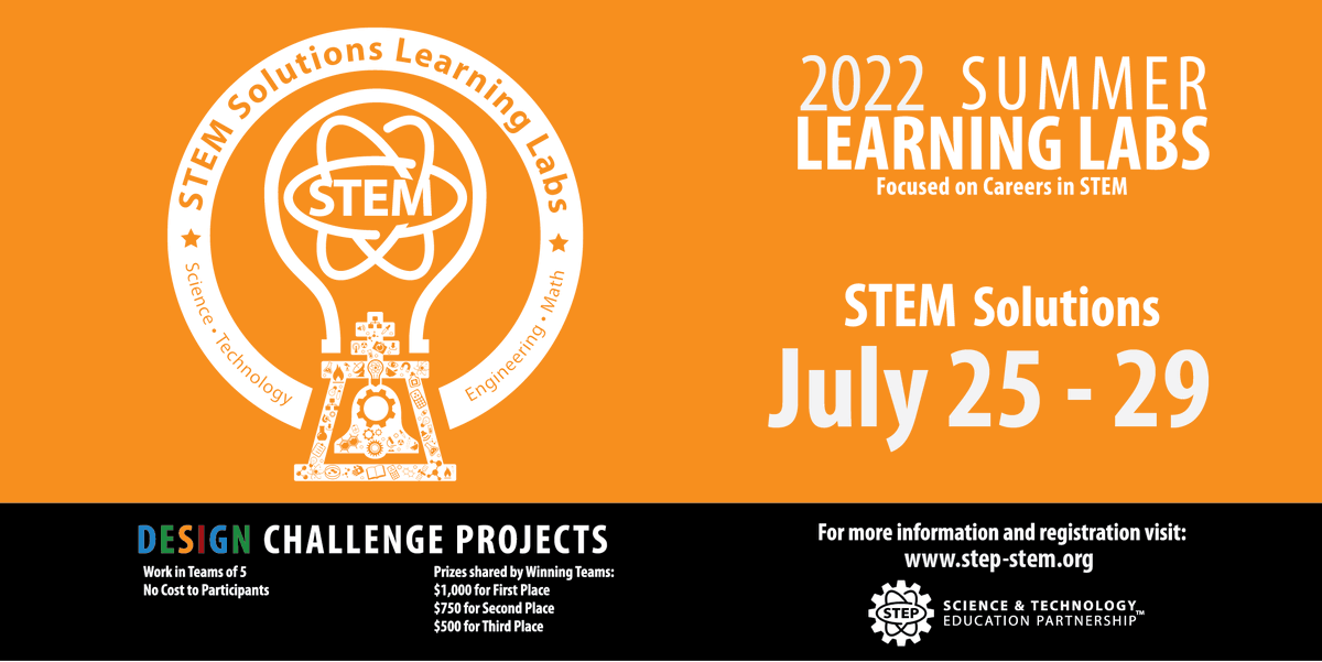 step_stem_ie's tweet photo. Have an interest in solving real-life community problems? Register for our one-week STEM Solutions Summer Learning Lab. More info: https://t.co/lONPsVTOxv
#stem #education #stepcon #stemsolutions https://t.co/wnv7g7bgsF