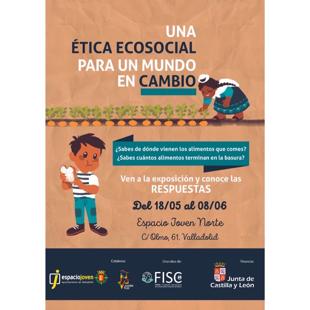 #GoValladolid #Nueva expo “Una ética ecosocial para un mundo en cambio” en colaboración con la @jcyl aprendiendo cómo reducir nuestro impacto para mejorar un poquito el planeta. Hasta el 8 de junio en el @EJnorteVLL 
#economiacircular #Jovenes #somostucrush