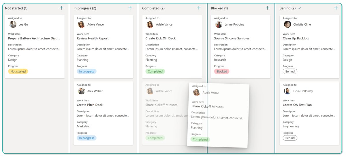 OrchestrySoft's tweet photo. Have you tried different views for #MicrosoftLists, like Board view? It gives us a #Kanban-like layout for organizing list items, and lets you move them by dragging and dropping! Learn more about List formatting here: https://t.co/WTH7XVU37C #WorkMadeSimple #Orchestry https://t.co/FpQNhRA4DH