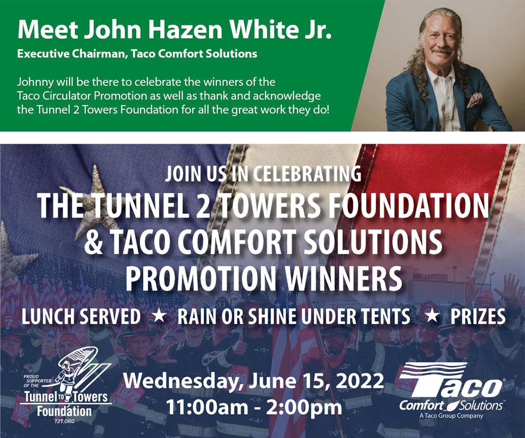 TacoComfort's tweet photo. Join Us, Have Lunch &amp; Celebrate our Promotion Winners on 6/15

RSVP TODAY~ https://t.co/GhAh5j8RtW

#walesdarby #tacocomfortsolutions #Tunnel2Towers https://t.co/mubf02sQsF