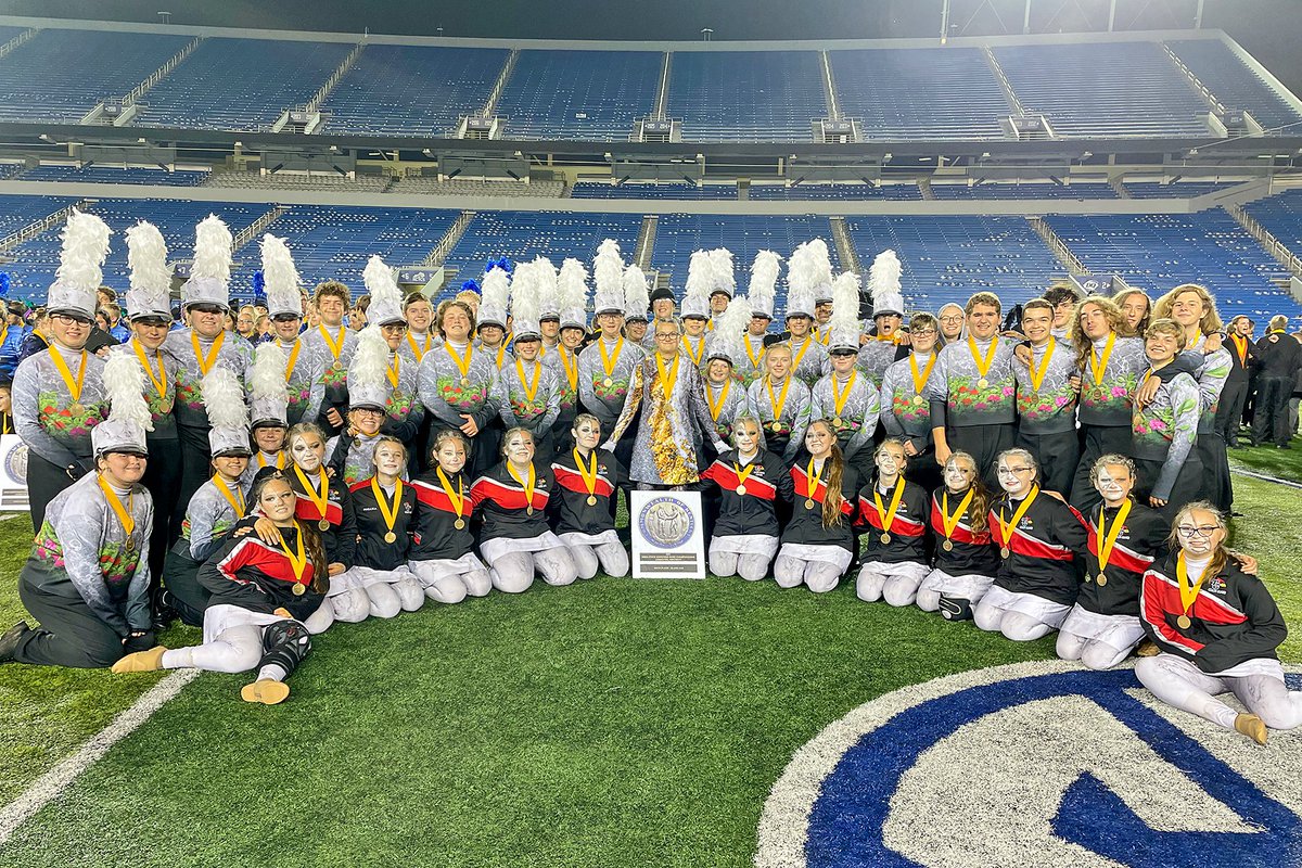 TC_Schools_KY's tweet photo. Congratulations to our Taylor County Marching Band!! They earned a Top 10 placement in the AAA Class during KMEA State Finals at the University of Kentucky earlier this week!

Expect greatness from our Marching Cards!

#tcpride #tcperformance #gocards #tcband #expectgreatness https://t.co/rzpv8f7ANi