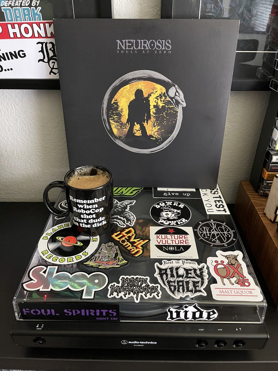 burn2akrisp's tweet photo. This morning’s #CoffeeAndVinyl is brought to you by #NEUROSIS #SoulsAtZero. This beast just turned 30 yesterday.
Do yourself a favor and put this record on.
Turn it up as loud as your ears can handle, then turn it up a little more.
Vibe out. https://t.co/8Eb3suexJw