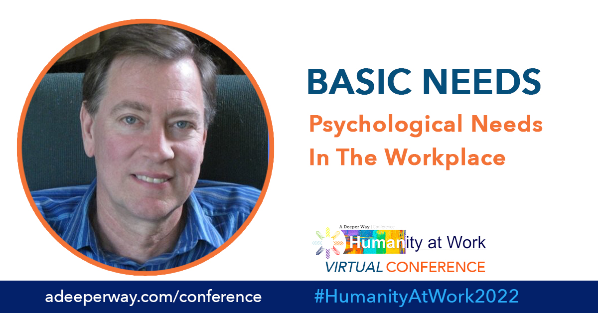 ADeeperWay's tweet image. After starting the conference today with more breath work from Tonia Johnson, we're treated to a fascinating and informative talk by Dr. Curt Levang on psychological needs at work, and what happens when they aren't met. #HumanityAtWork2022