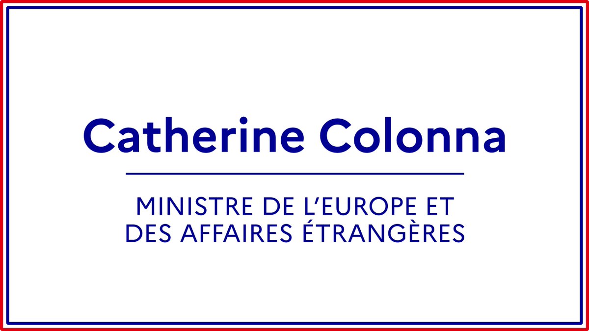 francediplo's tweet photo. Sur la proposition de la Première ministre, le président de la République a nommé madame Catherine Colonna ministre de l’Europe et des affaires étrangères.

@AmbColonna https://t.co/Q65VBEdpj7