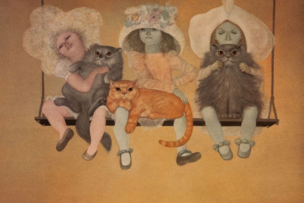 MenschOhneMusil's tweet photo. Leonor Fini, Las mutantes (1971). https://t.co/Bo5TRRD3Qc