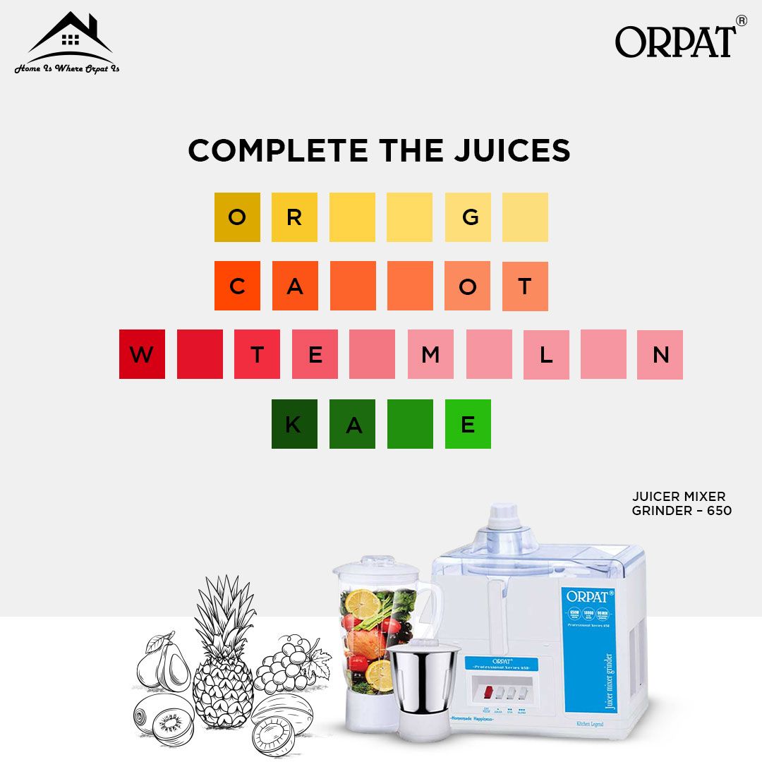 orpat_group's tweet image. A glass of freshly squeezed juice every morning changes everything for good in your body.

Tag and challenge your friends and family to increase your chances of winning.

orpatgroup.com

#Contest #ContestAlert #Orpat #HomeIsWhereOrpatIs #Electronics #HomeAppliances