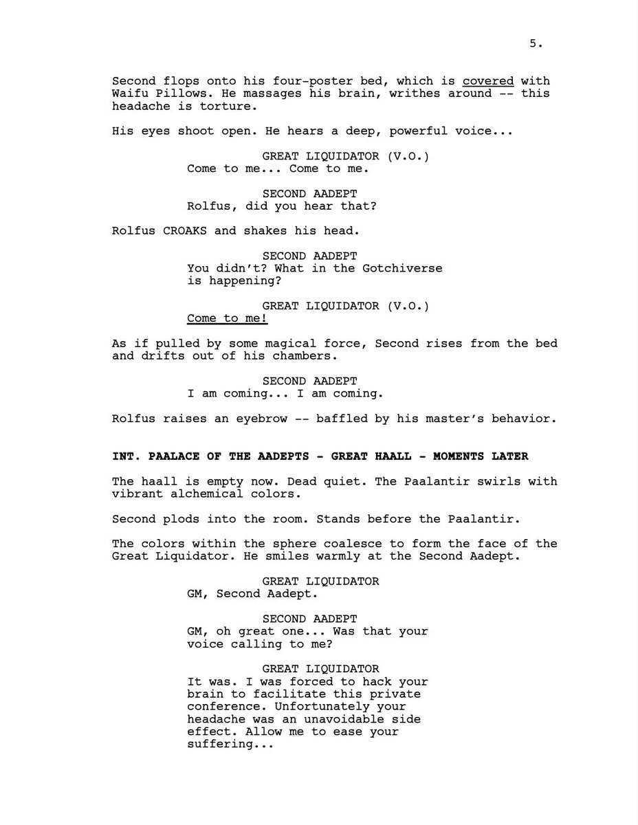 👻🧠💬🔥

A commanding voice invades the Second Aadept’s brain…

THE NINE AADEPTS: EPISODE TWO
Page five. 💥💥💥

#Aavegotchi #GotchiGang #Gotchiverse #P2E #GotchiLore $GHST