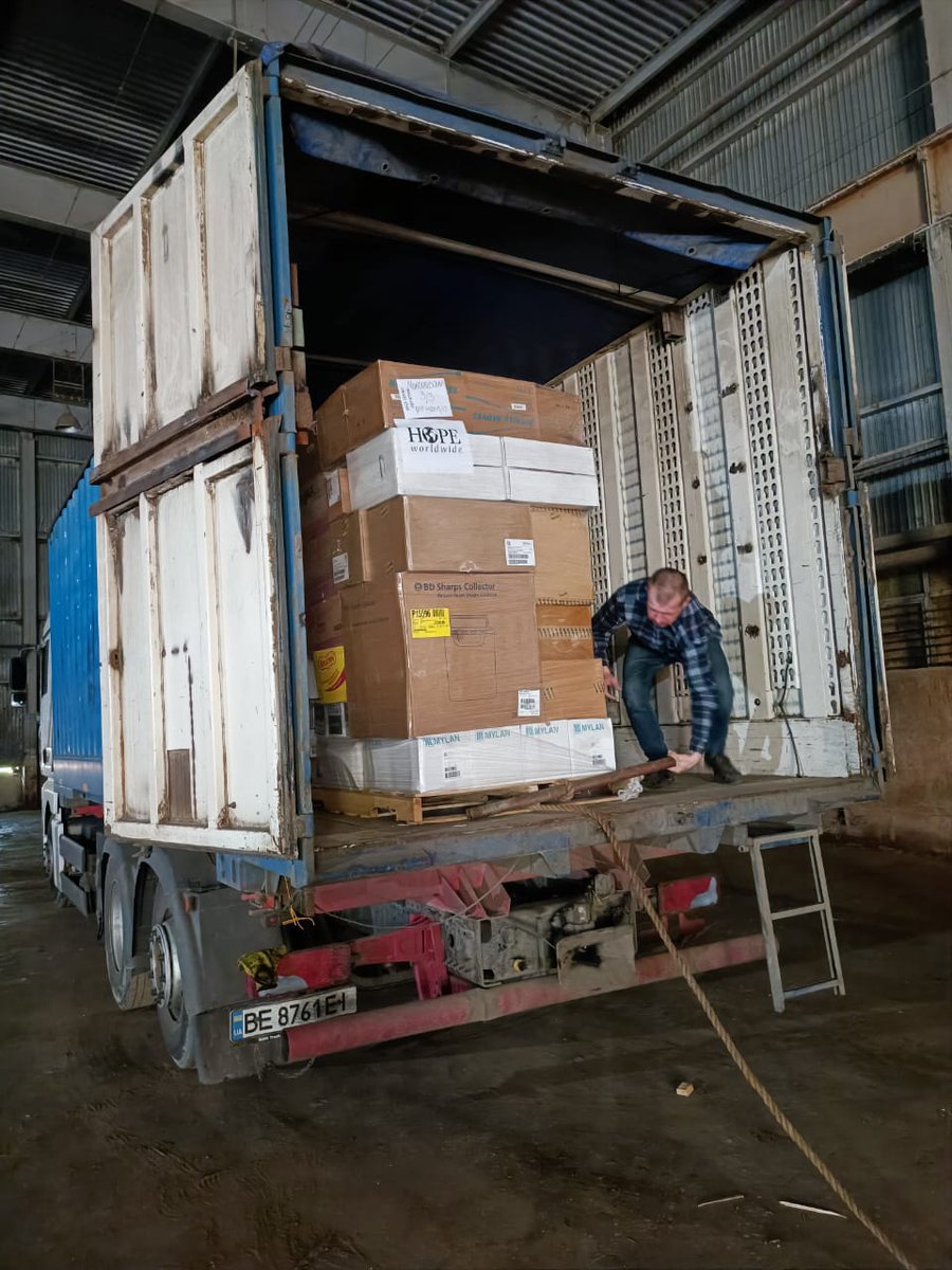 So happy to see our shipment of medical aid being distributed throughout Ukraine! Partnerships like the one with @HOPEworldwide are critical to getting aid to the places it is needed the most. 