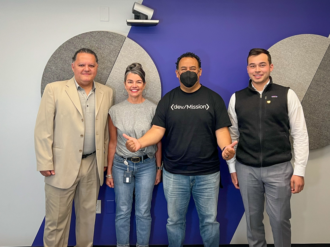 devmissionorg's tweet photo. We had a great time this past week at @AppDynamics and spending time with Beto, Nadine, and Jeremiah.  Can't wait for all you see the work we did together. Stay tuned
.
.
.
.
.
.
#steam #youthdevelopment #diversity #youbelonghere #nextgenerationoftech #bayarea #sanfrancisco #tech https://t.co/6cCzgmIAKn