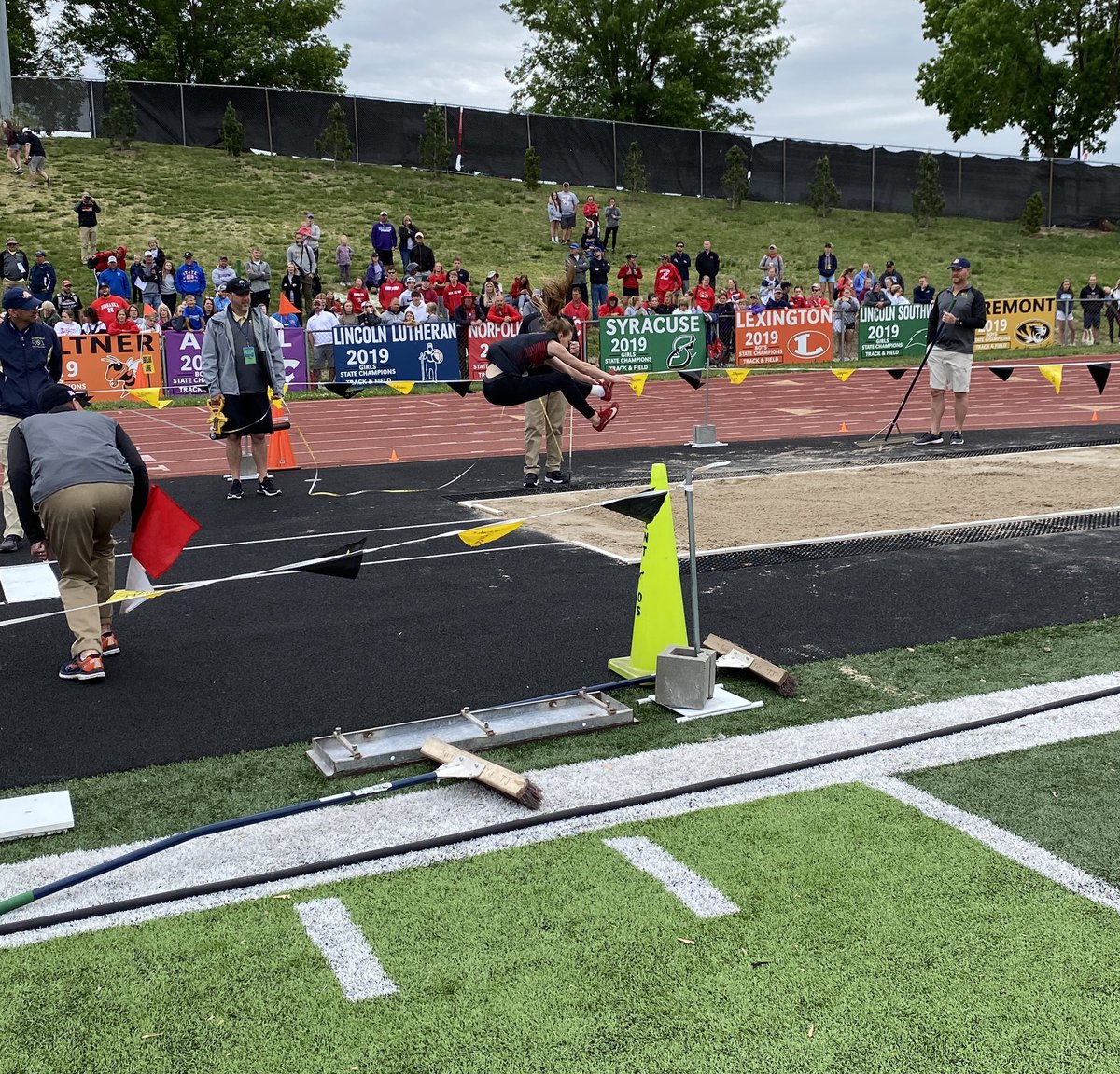 Ava Berkebile in the Long Jump!  Great job!  #gojcc