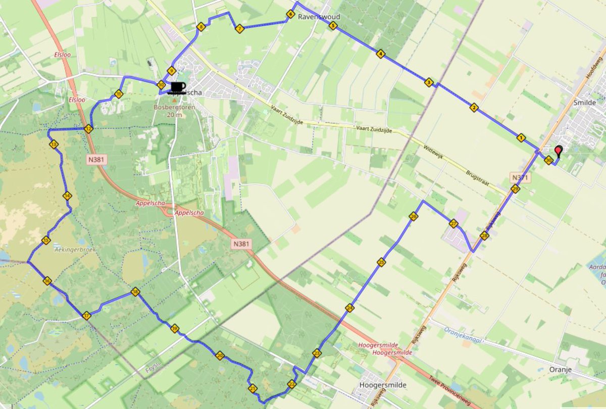 De familietoertocht is ook een aanrader, want hij gaat over de Kale Duinen bij Appelscha en het bosgebied van Hoogersmilde.
