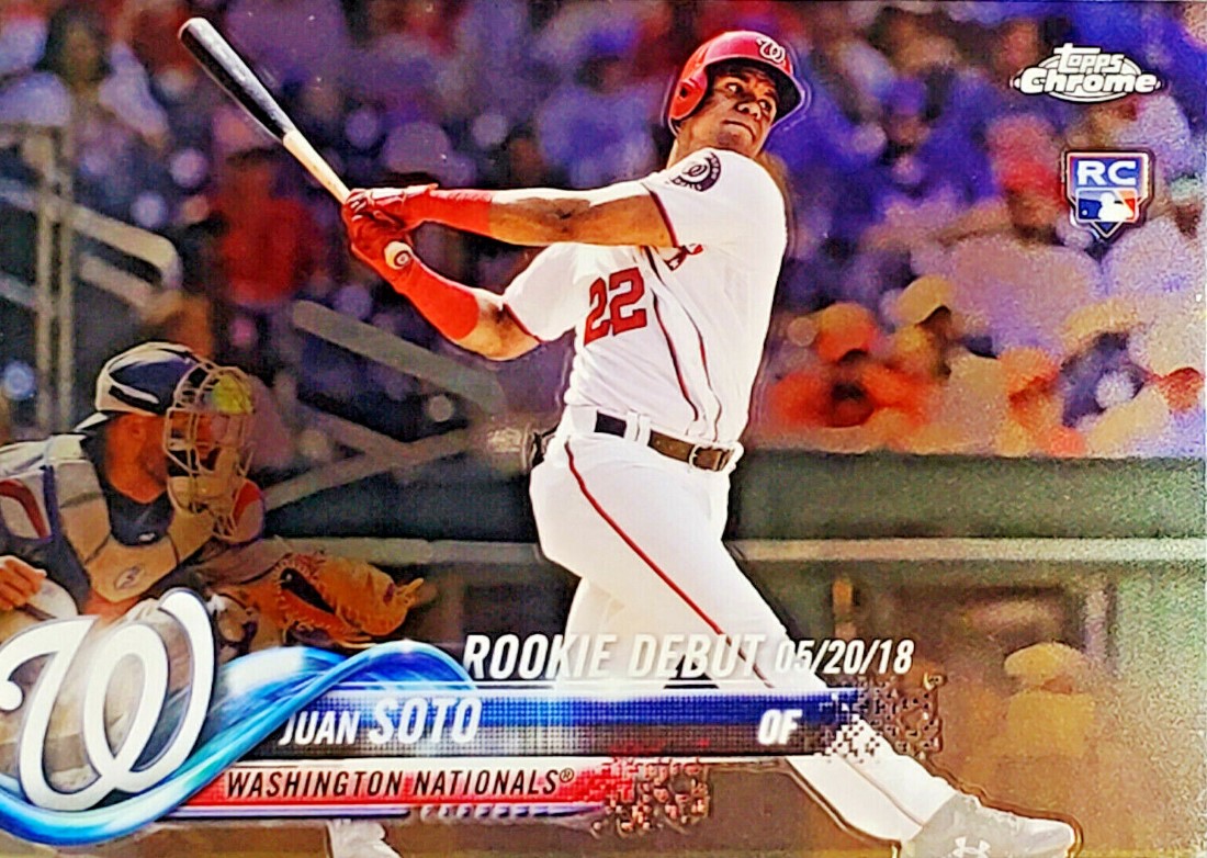 TalkNats's tweet photo. On this date in 2018, Juan Soto made his MLB debut at age 19. Happy Juanniversary! #Juanderful https://t.co/vNicn6mH3H