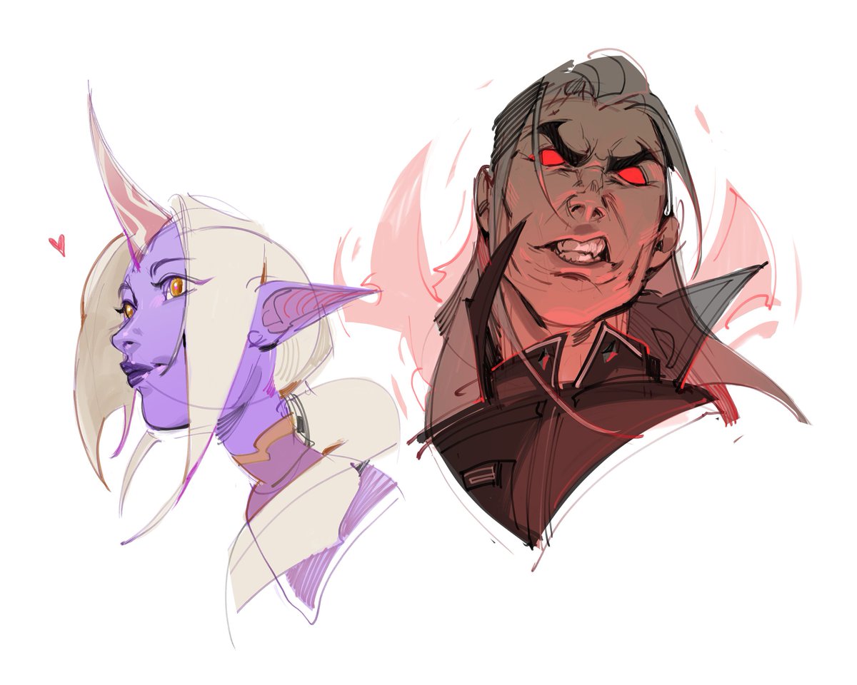 Soraka &amp; Swain doodles ✍️ #ArtofLegends