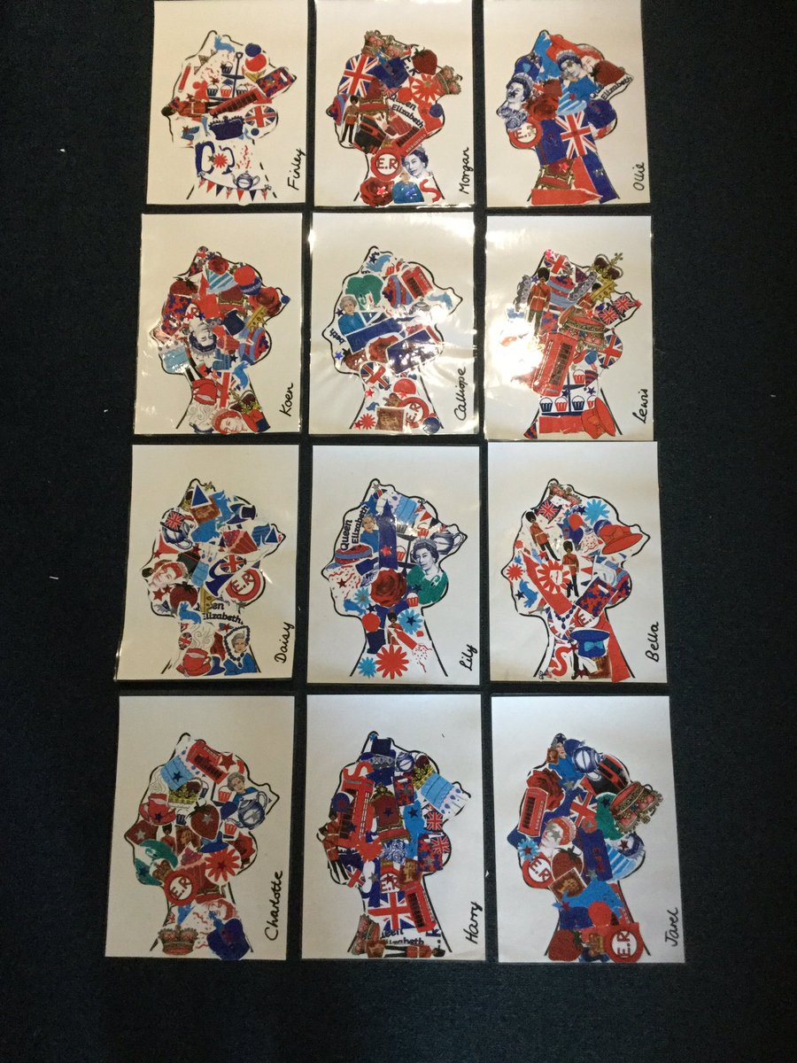 Creating collages of the Queen’s head.