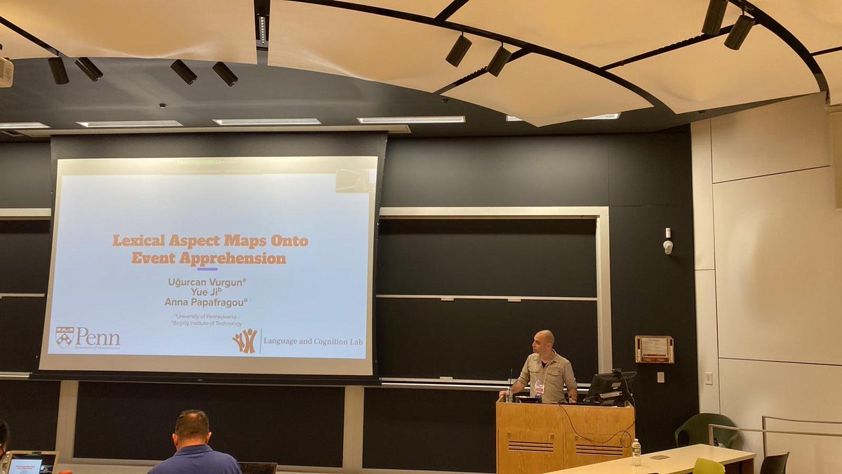 Experiments In Linguistic Meaning (@elm_conference) on Twitter photo We're back on with the second morning session! <a href="/ugurcan_vurgun/">UÄźurcan Vurgun, PhD, MA</a> et al presenting on telicity and event cognition. #ELM2 We're back on with the second morning session! <a href="/ugurcan_vurgun/">UÄźurcan Vurgun, PhD, MA</a> et al presenting on telicity and event cognition. #ELM2