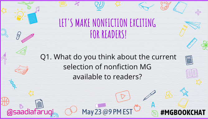 MGBookVillage's tweet photo. Here we go with the first question of the evening. #MGBookChat https://t.co/qlR1tQbr98